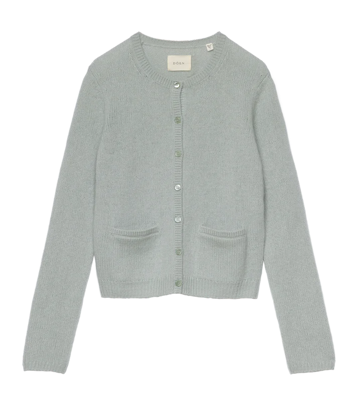 Cardigan Dôen Thea Cashmere Eucalyptus | Podiums Nancy