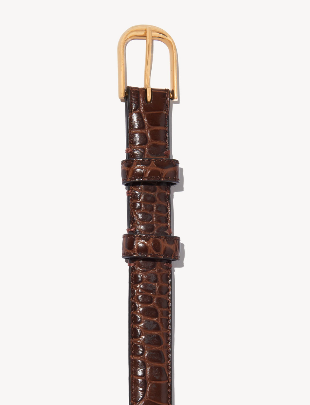 Ceinture Nili Lotan Jane Marron Foncé | Podiums Nancy