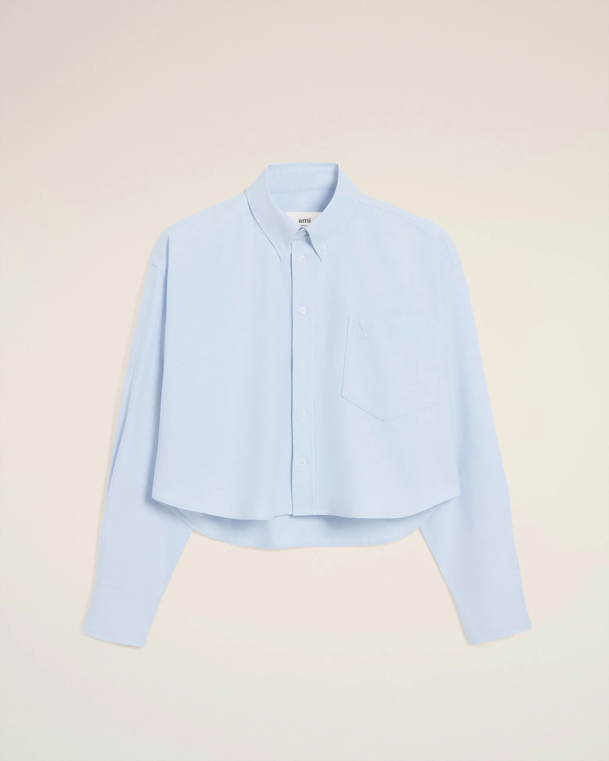 Chemise Ami Paris Crop ADC Bleu - PODIUMS NANCY