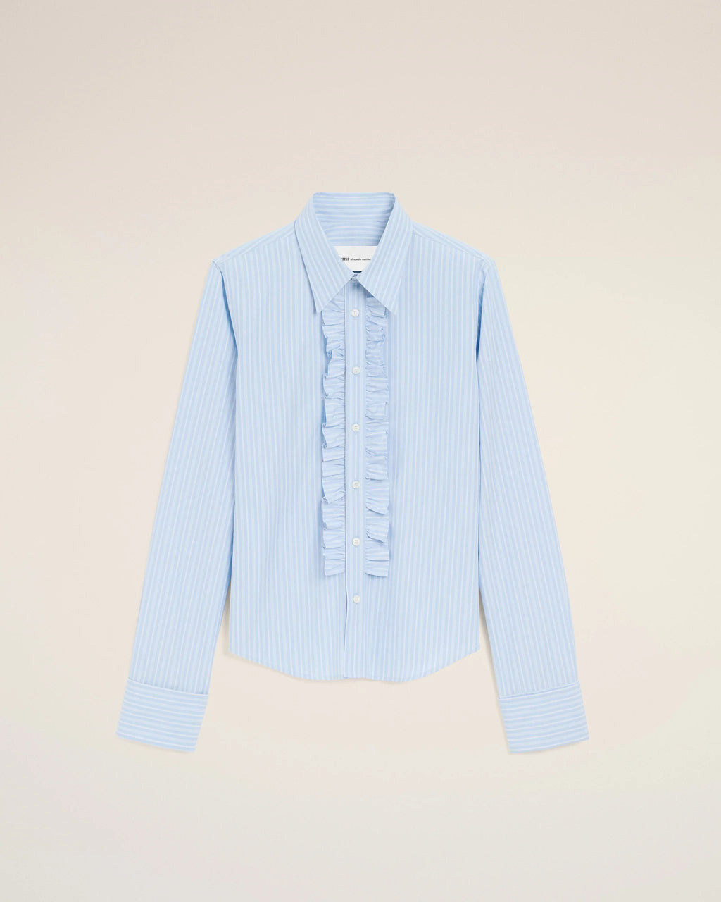 Chemise Ami Paris Jabot Bleu Rayé | Podiums Nancy