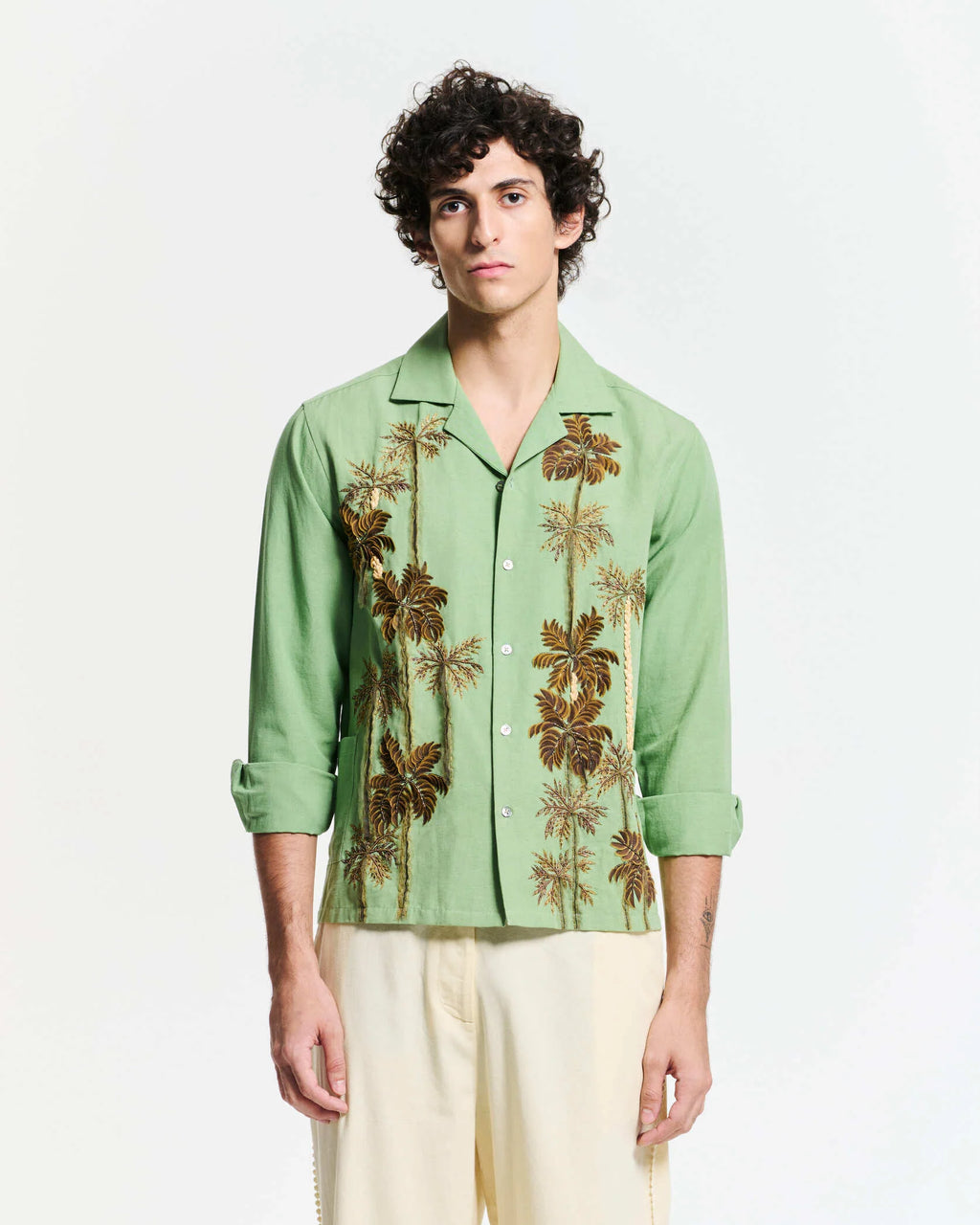 Chemise Baziszt Palmtree Vert | Podiums Nancy