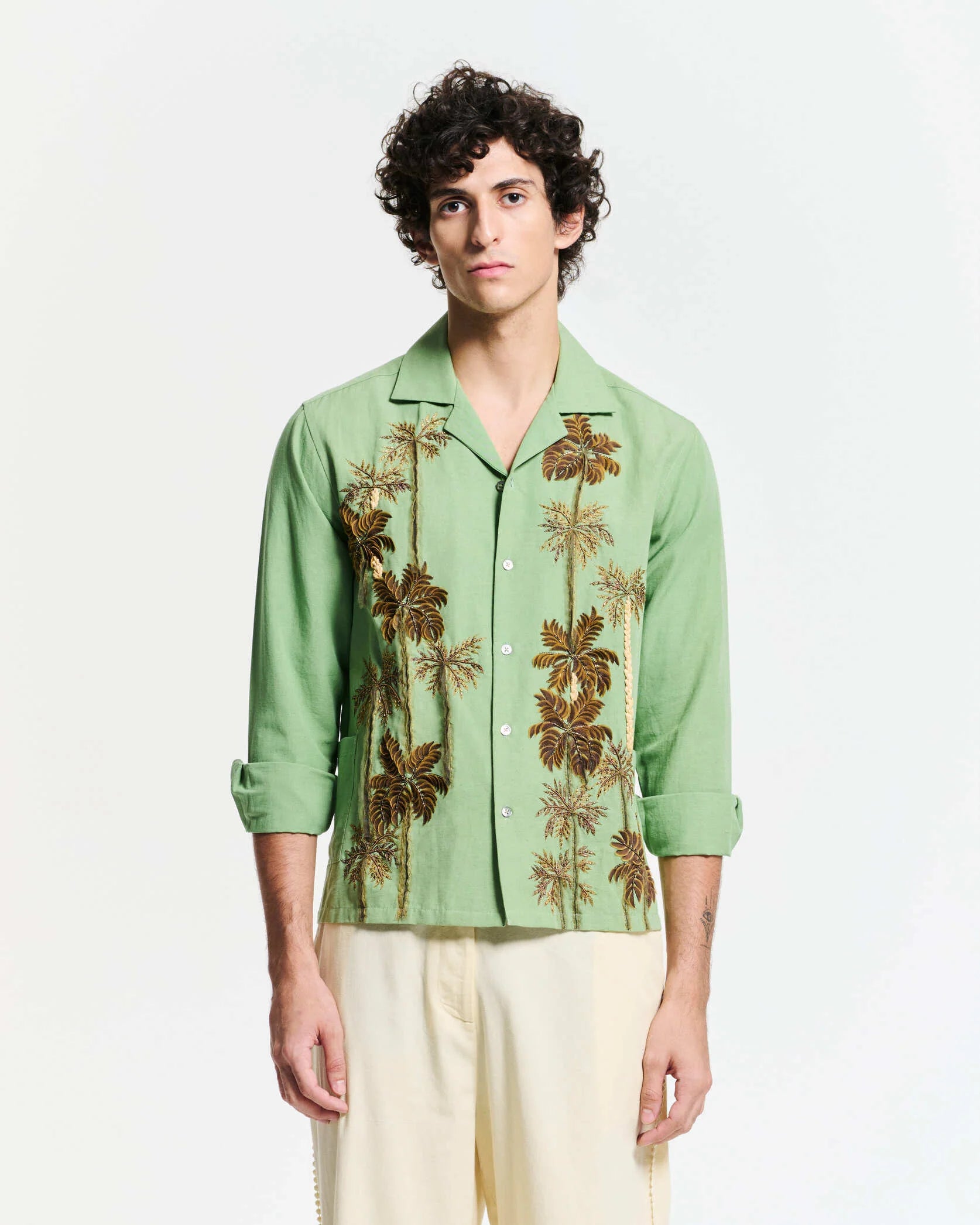 Chemise Baziszt Palmtree Vert | Podiums Nancy