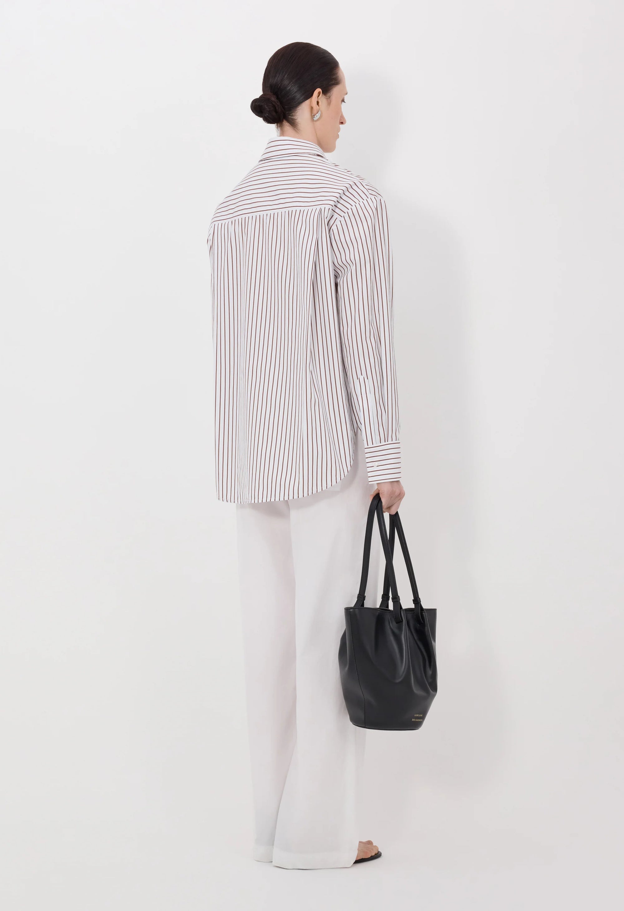 Chemise Loulou De Saison Maud Oversize Rouge Foncé/Bleue | Podiums Nancy