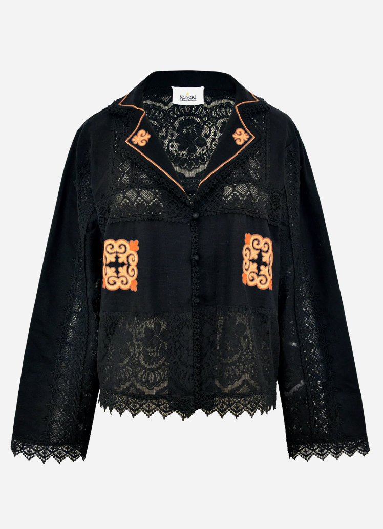Chemise Monoki Olga Noire | Podiums Nancy