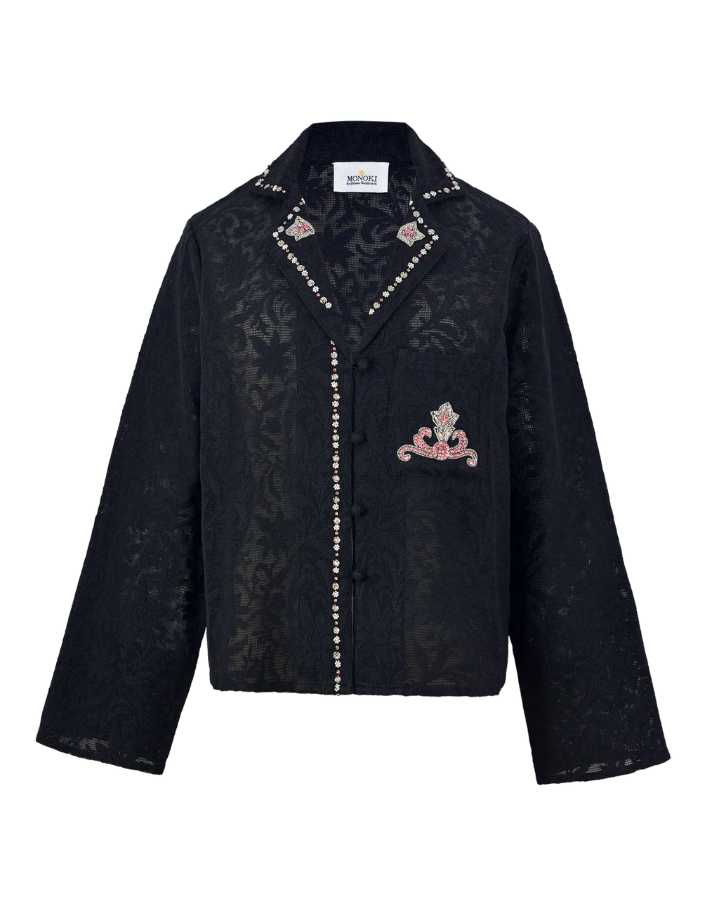 Chemise Monoki Onassis Noir | Podiums Nancy