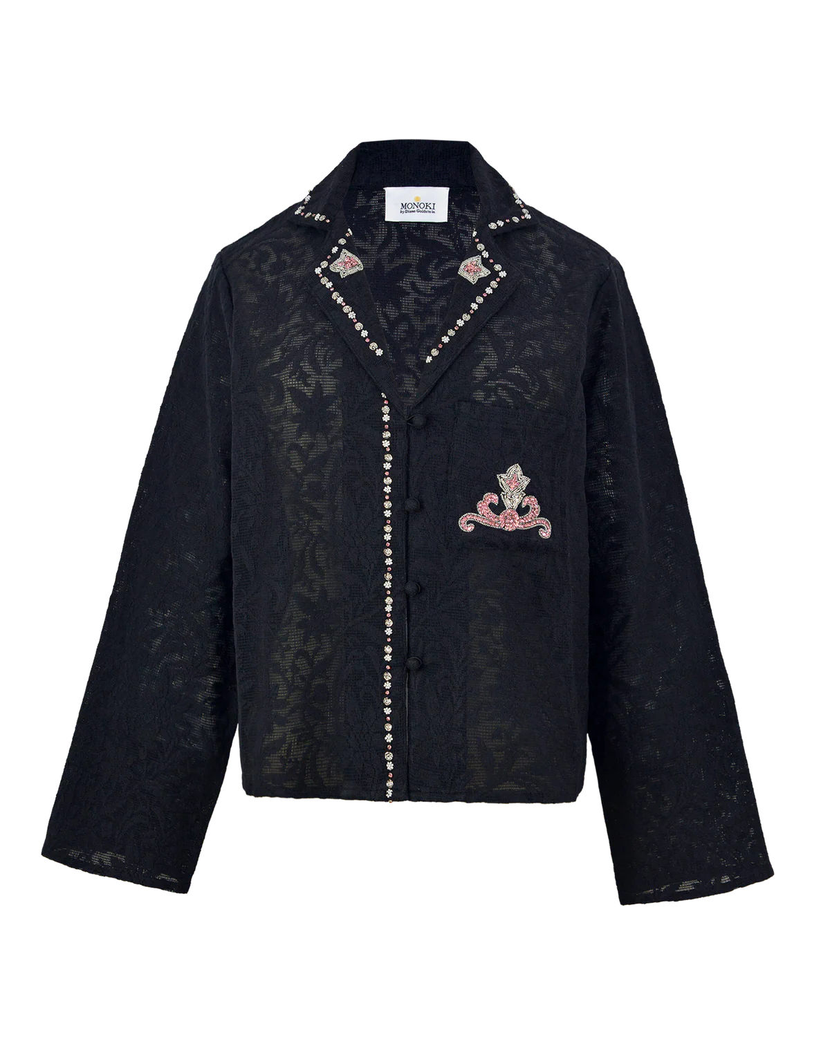 Chemise Monoki Onassis Noir | Podiums Nancy