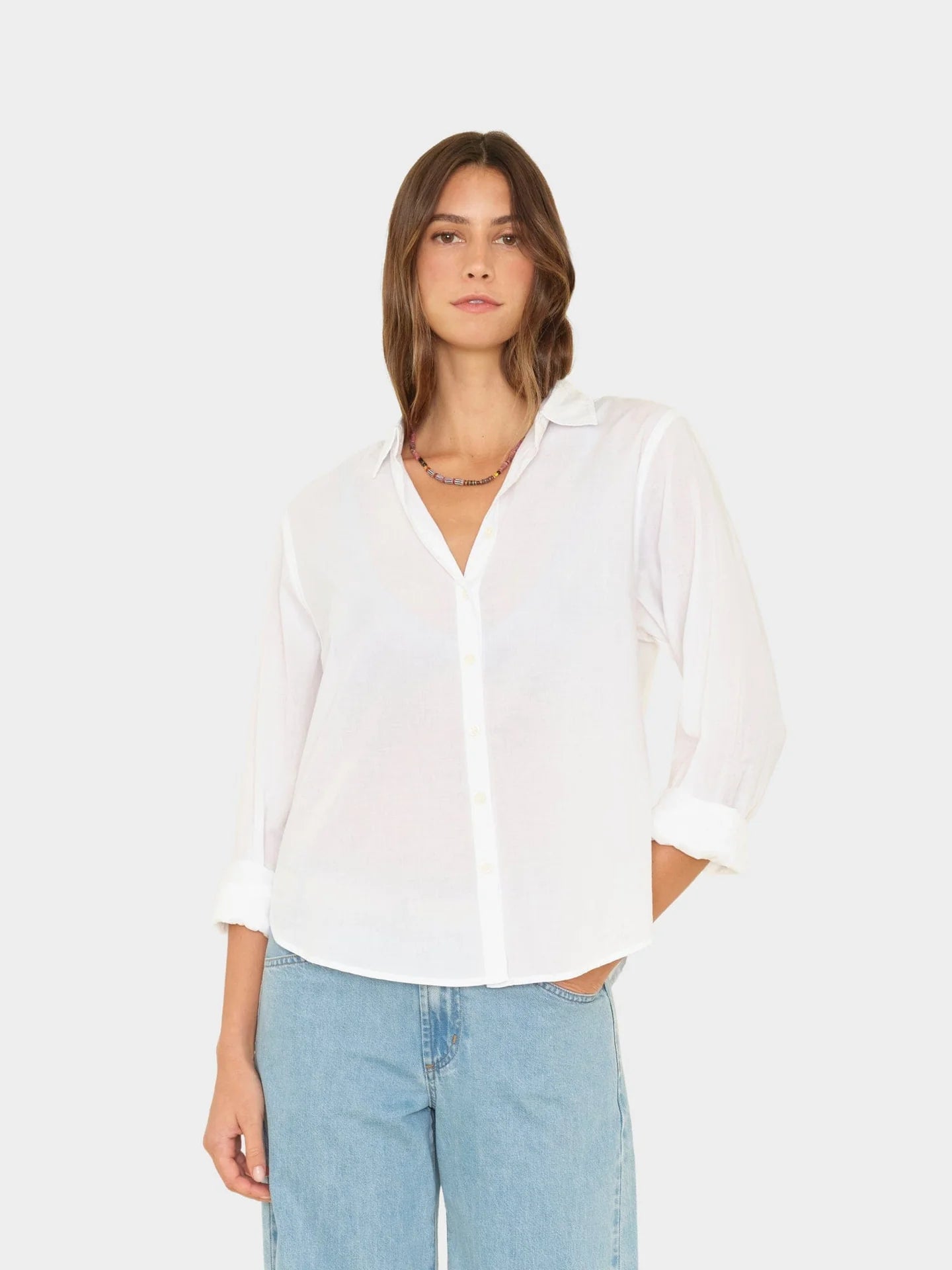 Chemise Xirena Bowie Shirt Blanche | Podiums Nancy