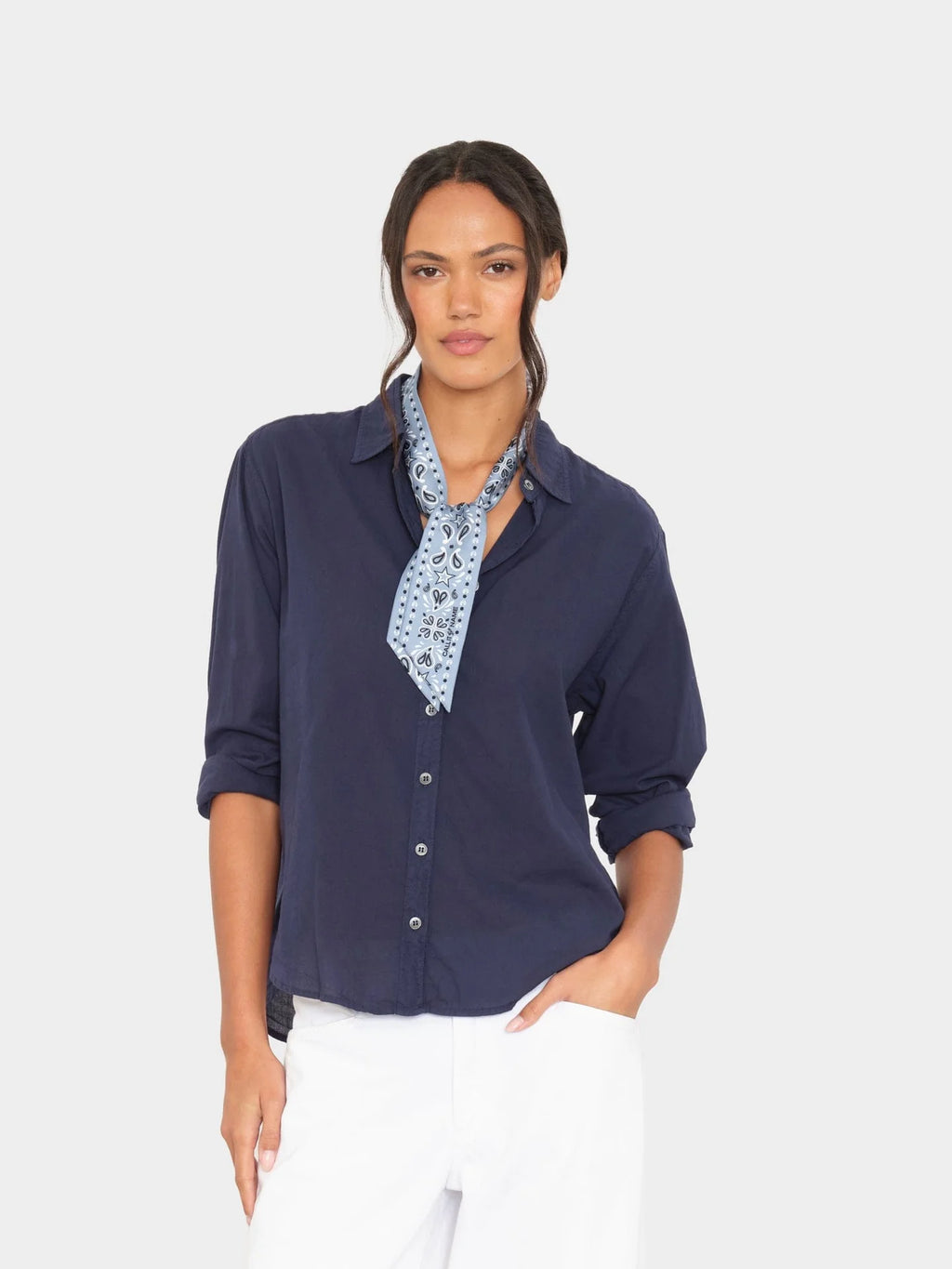 Chemise Xirena Bowie Shirt Navy | Podiums Nancy