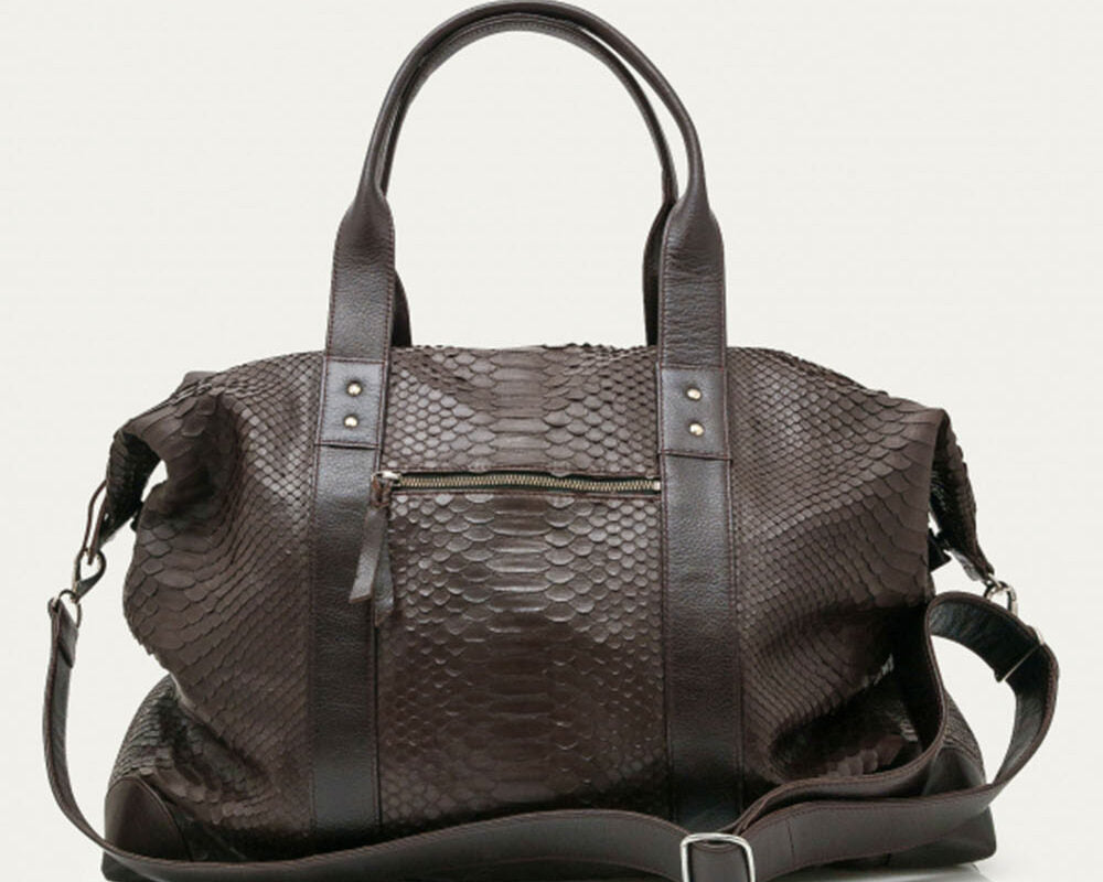 Sac Claris Virot Roger l weekend python brun fu