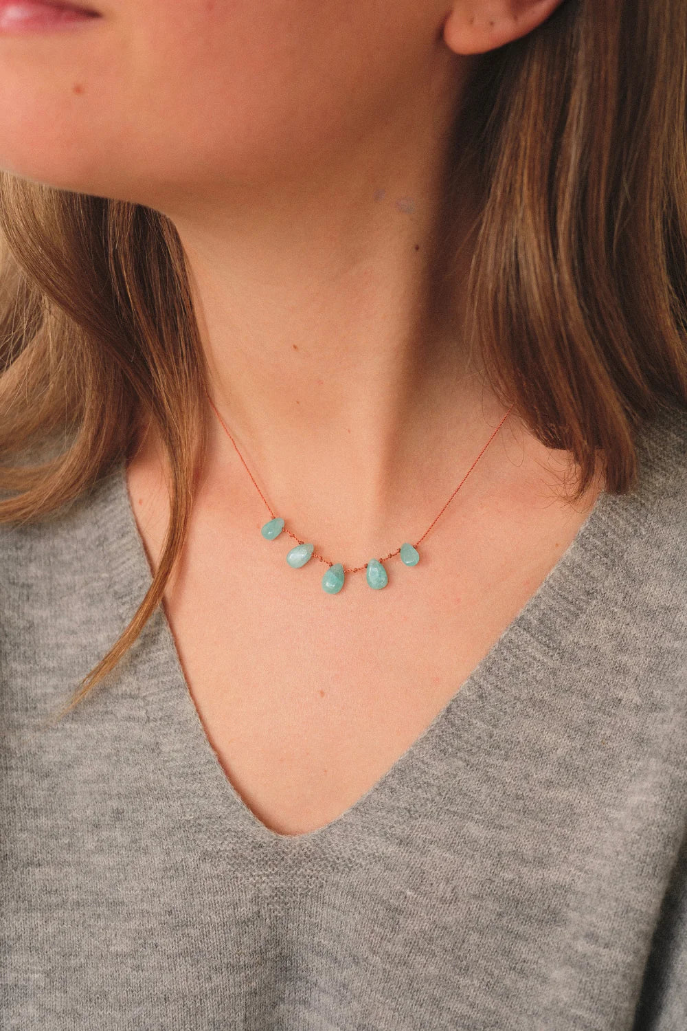 Collier Ivarene 5 gouttes Amazonite - PODIUMS NANCY