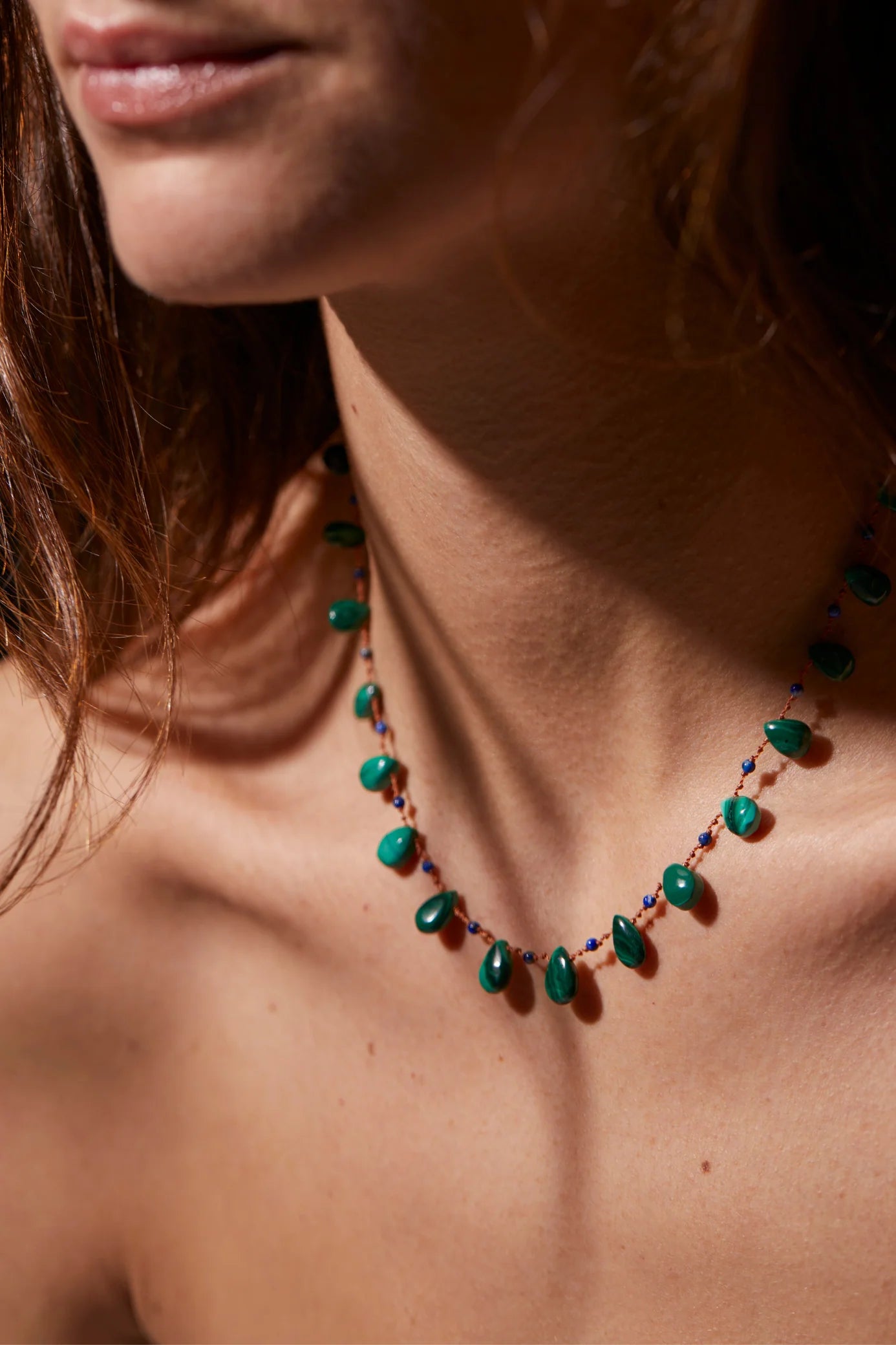 Collier Ivarene Bonview DB Malachite & Lapis - PODIUMS NANCY