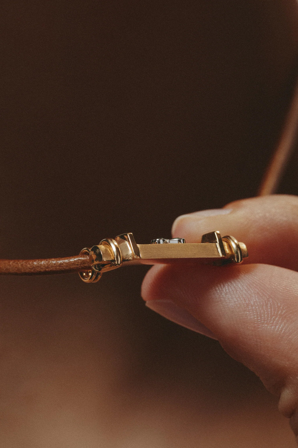 Collier Marie Lichtenberg Smash Locket Clover Cuir | Podiums Nancy