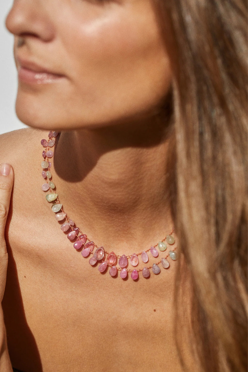 Collier Ivarene Meadow Lisse Saphir - PODIUMS NANCY