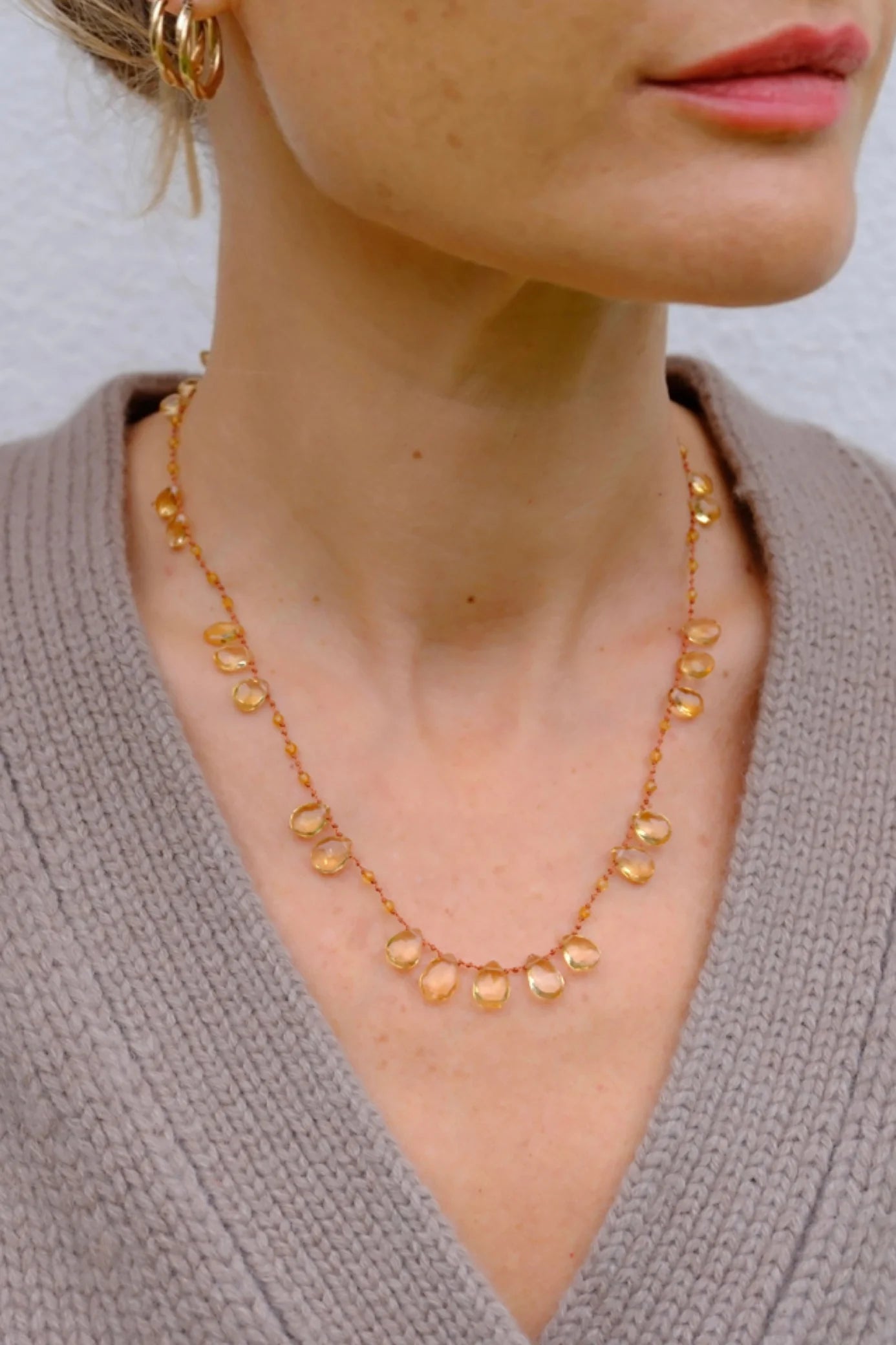 Collier Ivarene Offset Citrine | Podiums Nancy
