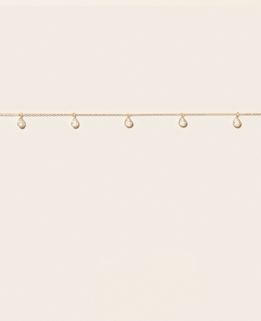 Collier Pascale Monvoisin Palerme Saphir Blanc | Podiums Nancy