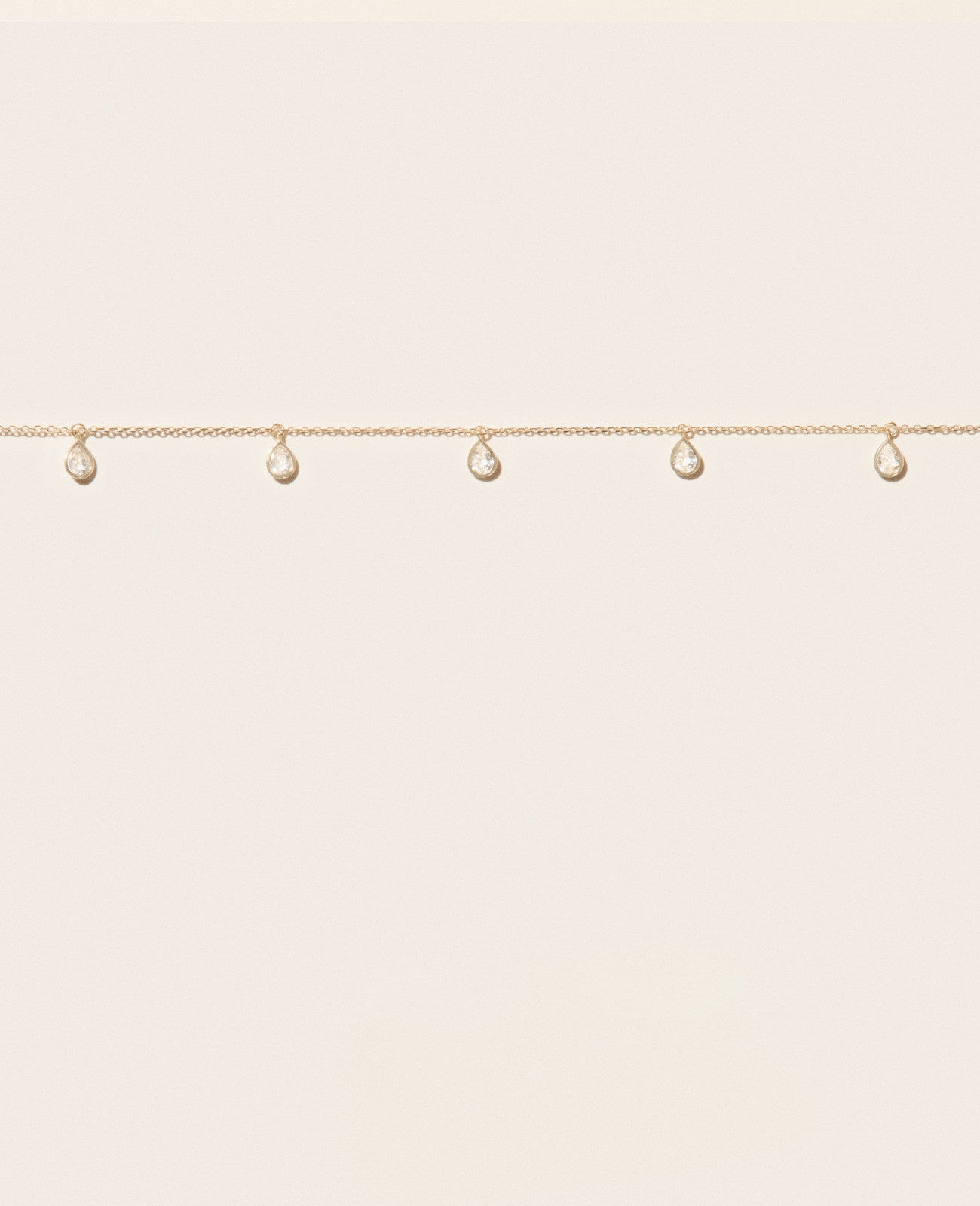 Collier Pascale Monvoisin Palerme Saphir Blanc | Podiums Nancy