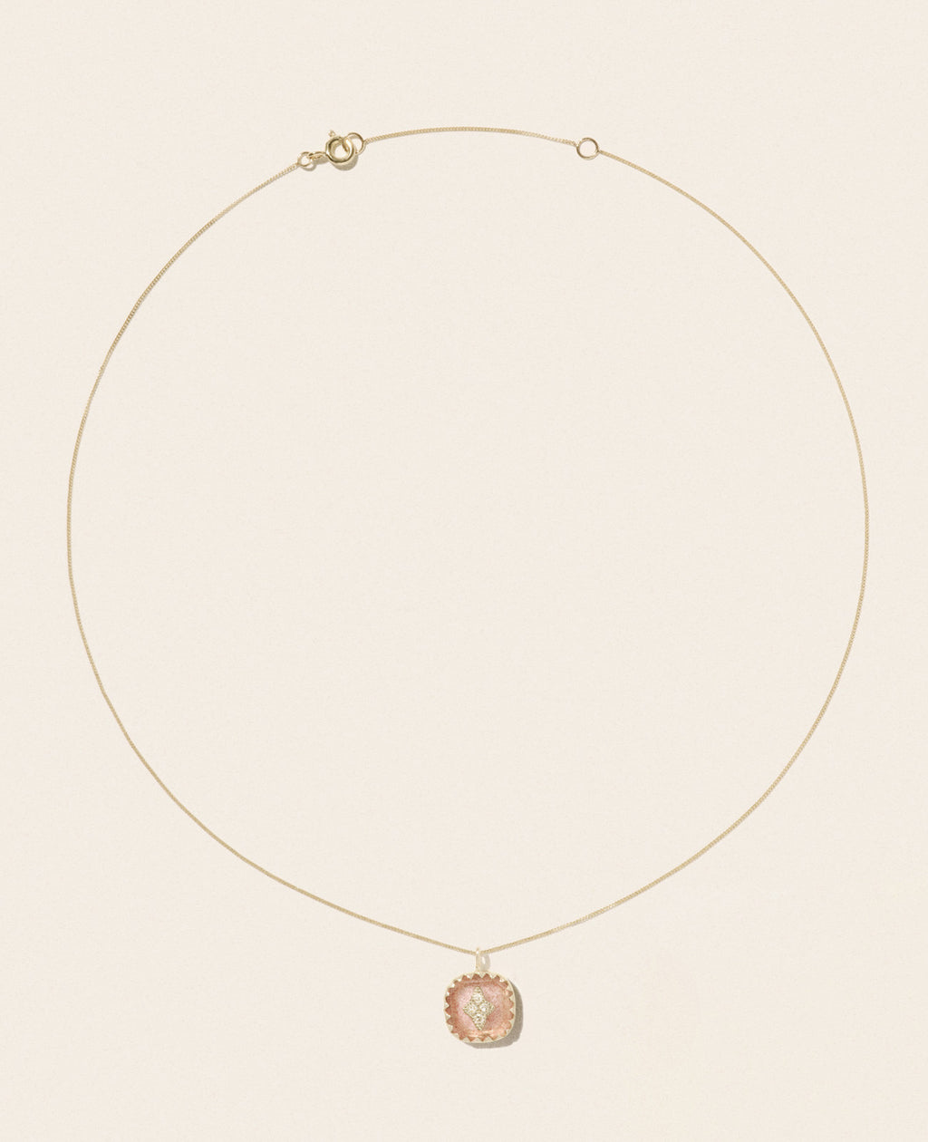 Collier Pierrot Strawberry Quartz | Podiums Nancy
