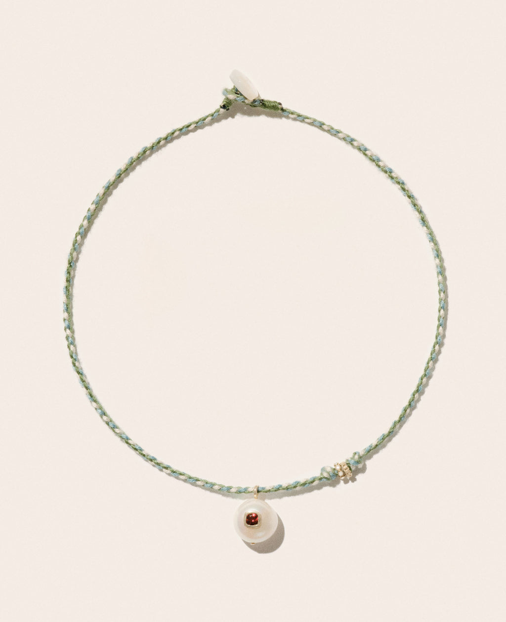 Collier Pascale Monvoisin Eddie grenat