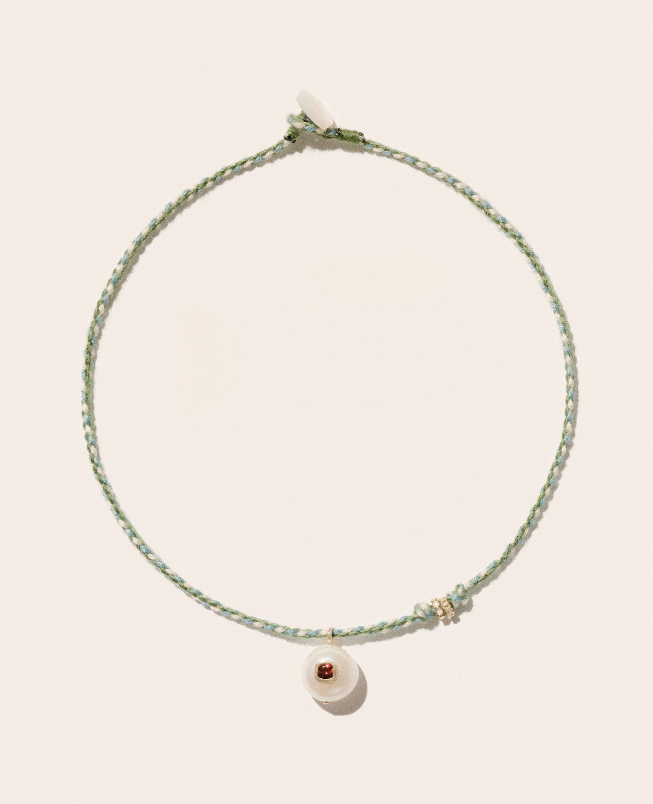 Collier Pascale Monvoisin Eddie grenat