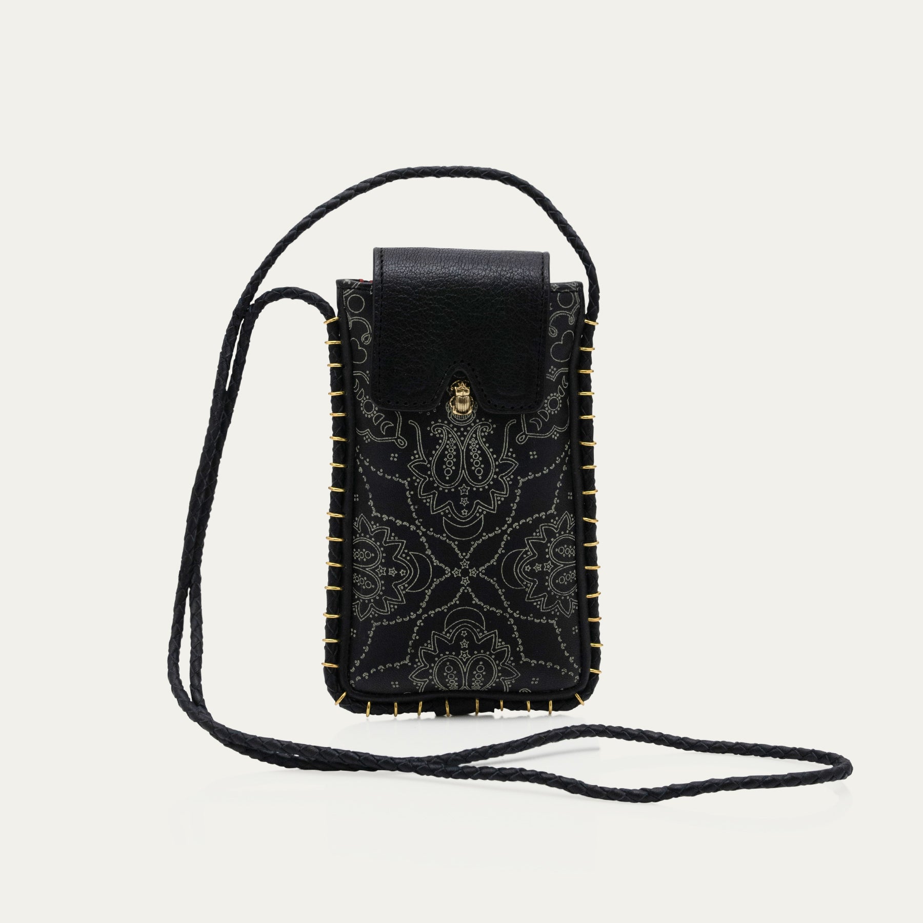 Étui Claris Virot Émile Python Noir | Podiums Nancy