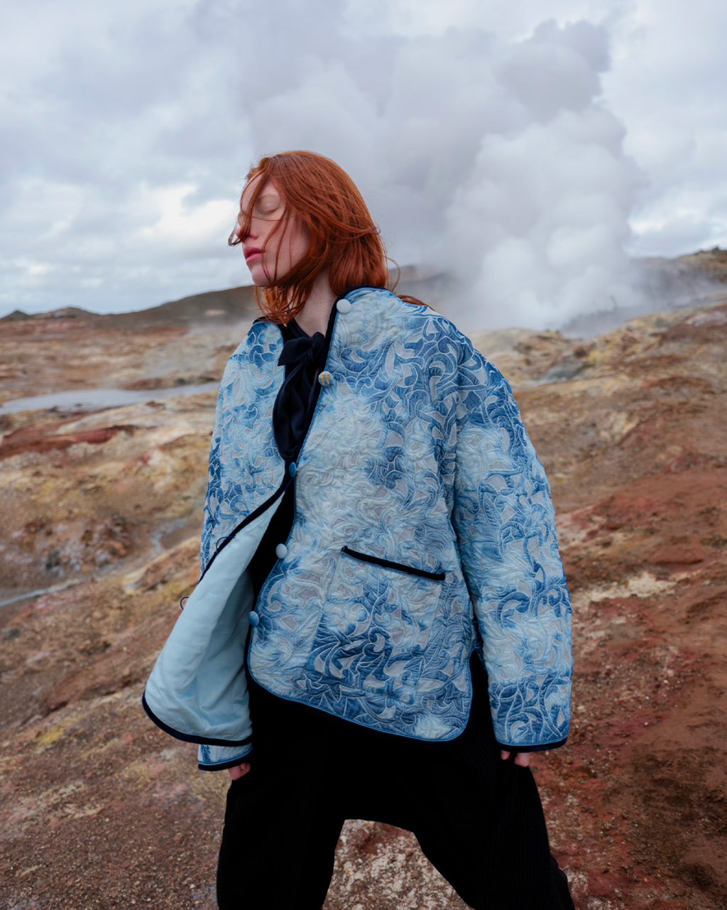 Blouson Forte Forte Velvet Indigo T&D - PODIUMS NANCY