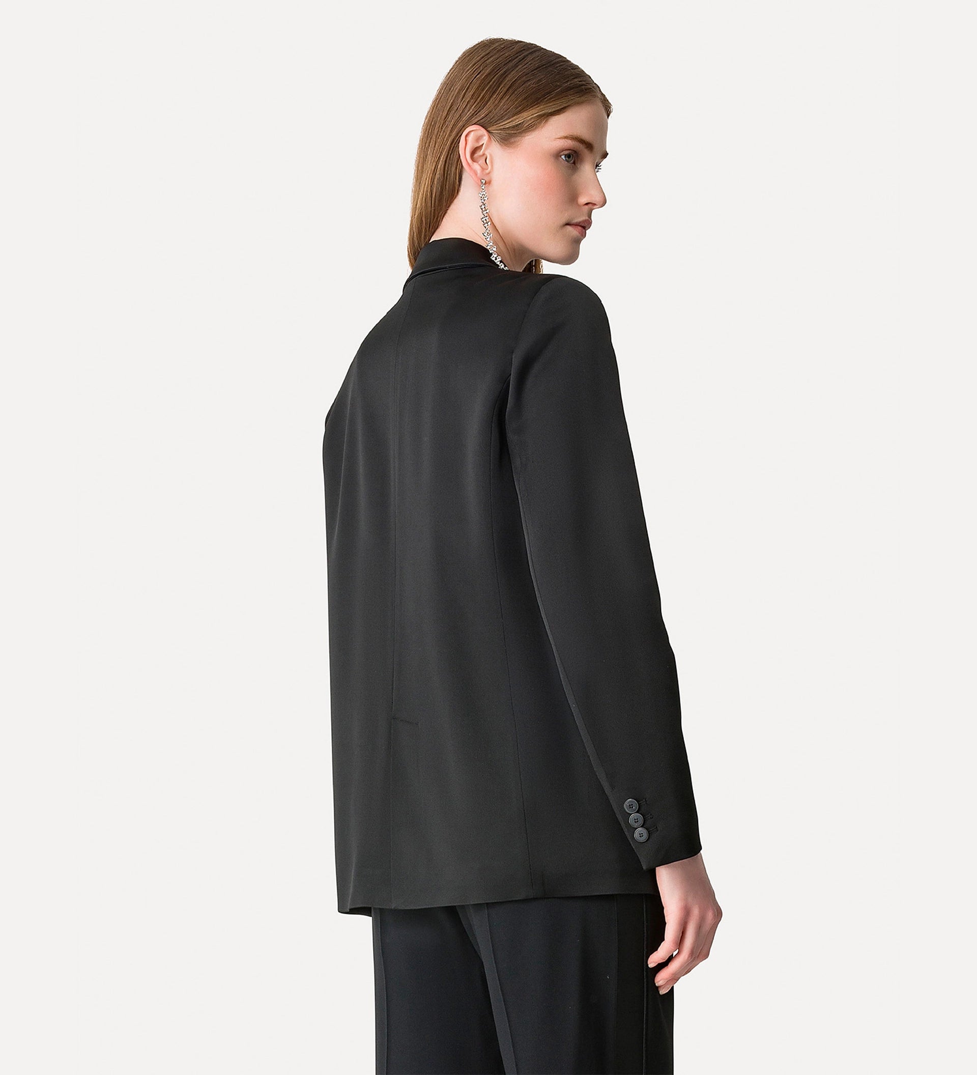 shiny satin jacket nero - PODIUMS NANCY