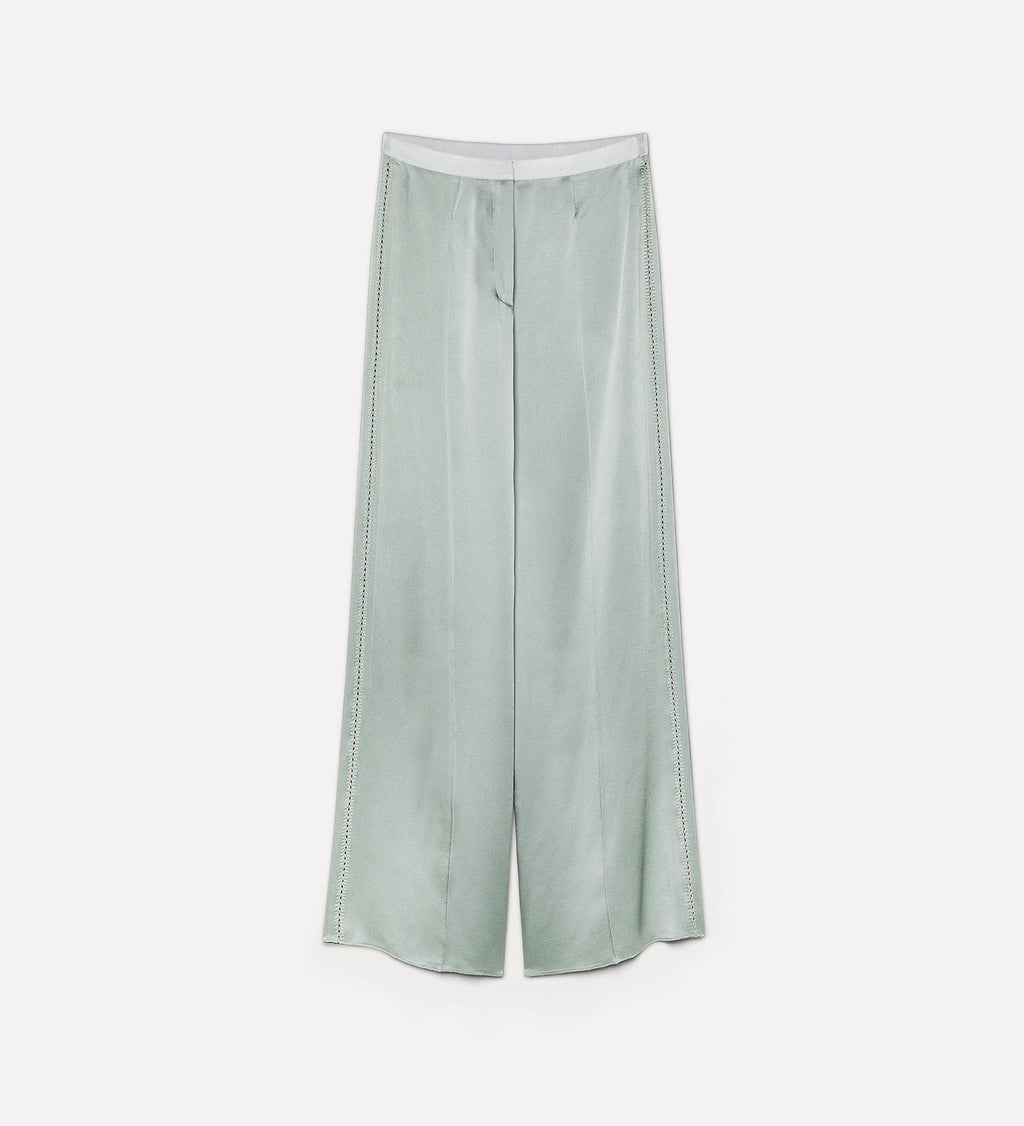 satin regular waist pant ombra - PODIUMS NANCY