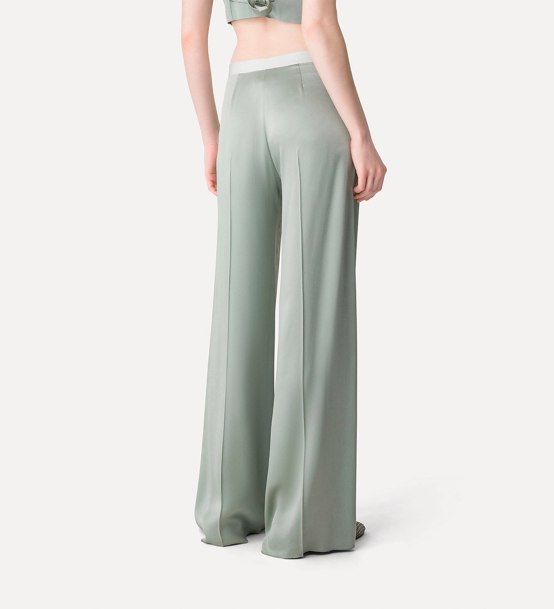 satin regular waist pant ombra - PODIUMS NANCY