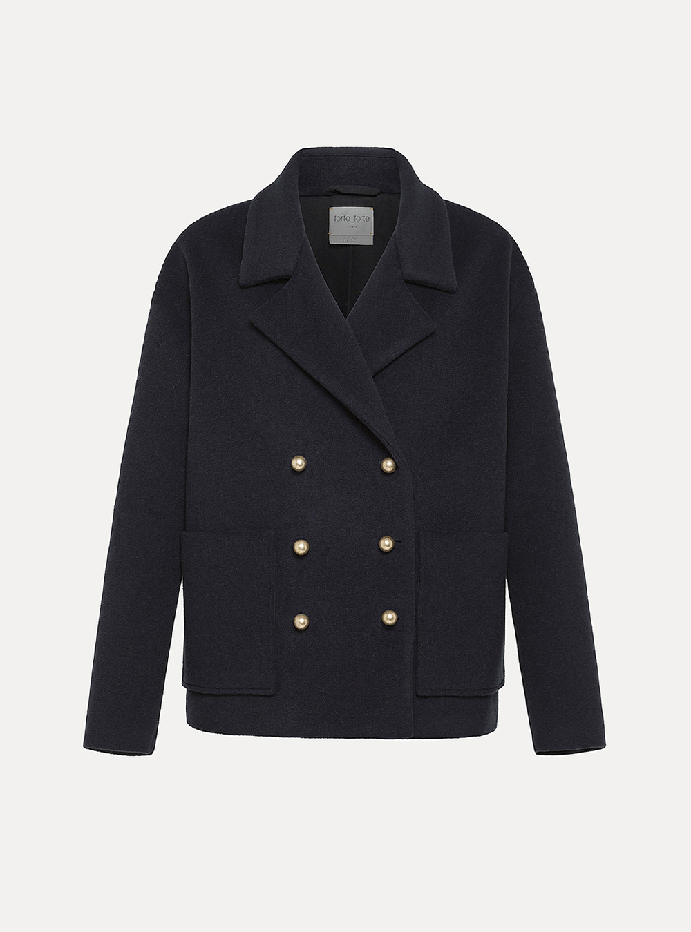 cashmere ink pea coat