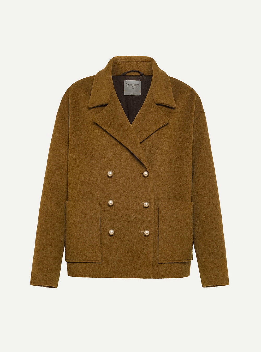 olive cashmere pea coat