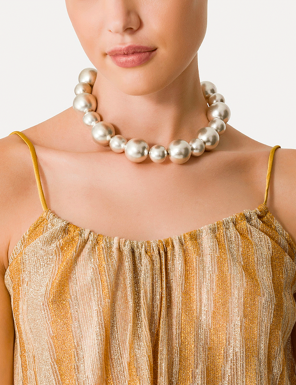 TOP LUREX JERSEY JACQUARD GOLD - PODIUMS NANCY