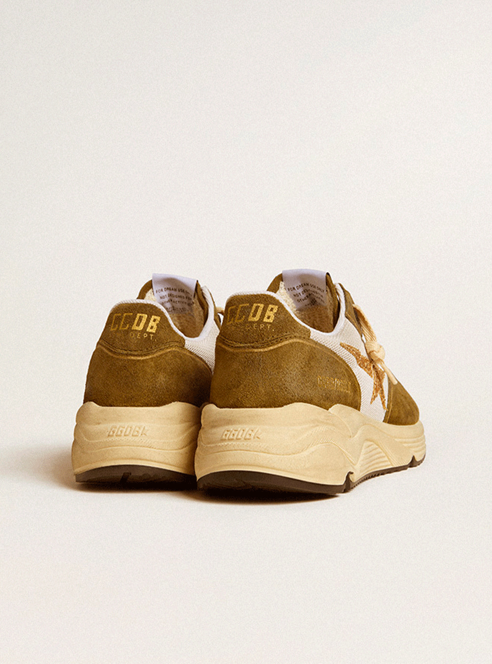 Sneakers Golden Goose Running Sole White Beige Ice