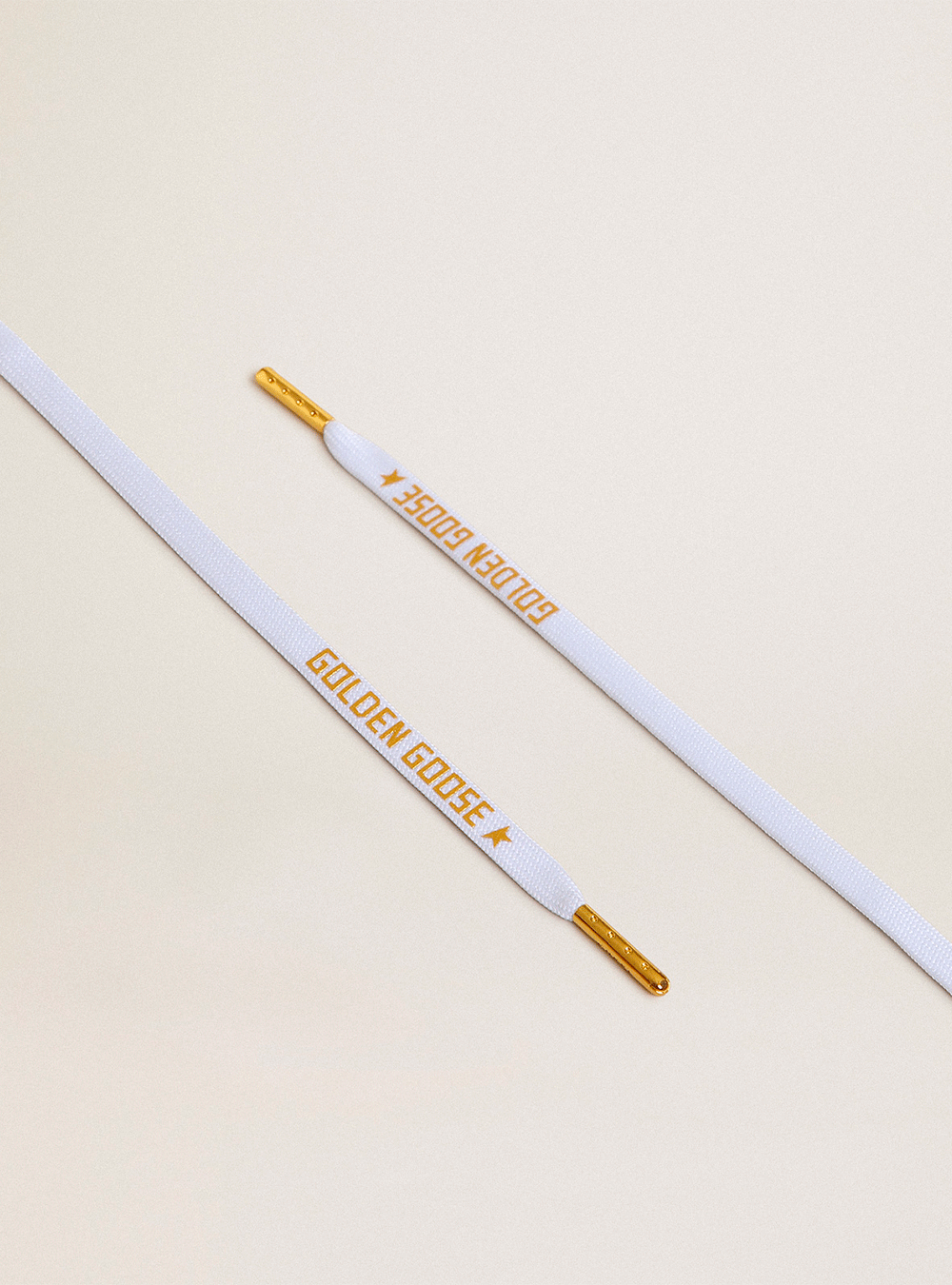 Lacets Golden Goose White Gold