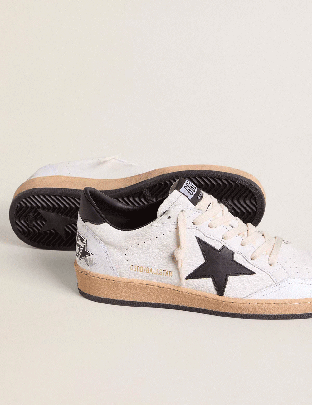Sneakers Golden Goose Ballstar Nappa Blanche Noire