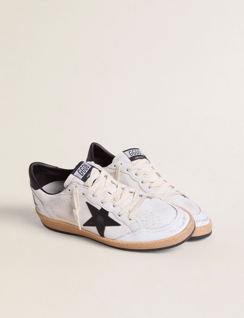 Sneakers Golden Goose Ballstar Nappa Blanche Noire