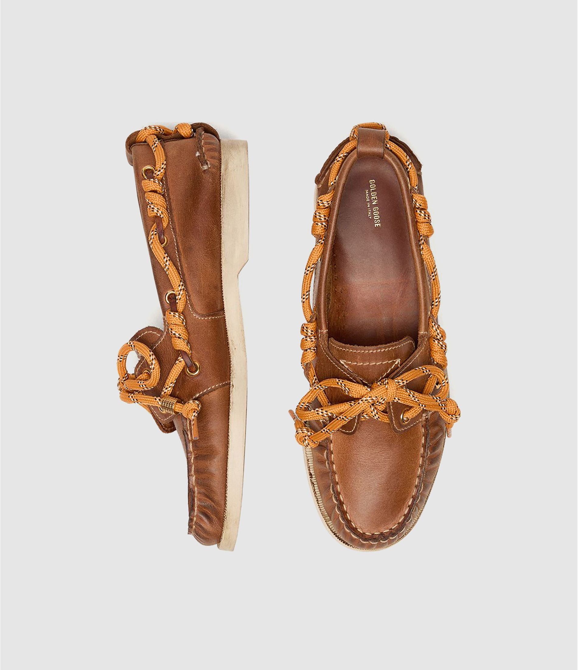 Mocassins Golden Goose Boat Cruise Tan - PODIUMS NANCY