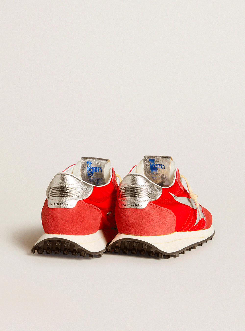 Sneakers Golden Goose Running Marathon Red Silver