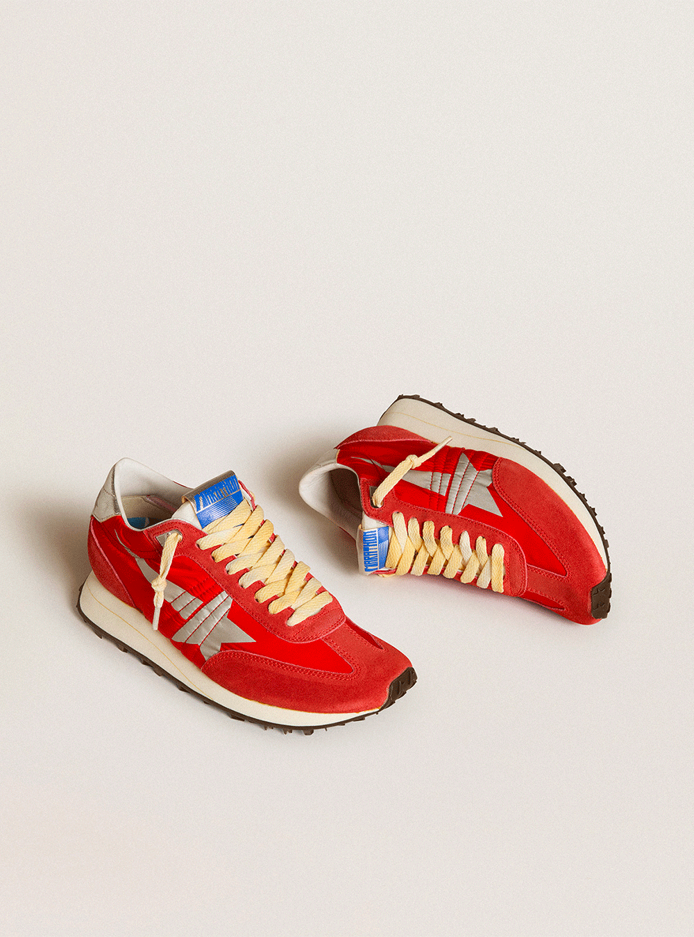 Sneakers Golden Goose Running Marathon Red Silver