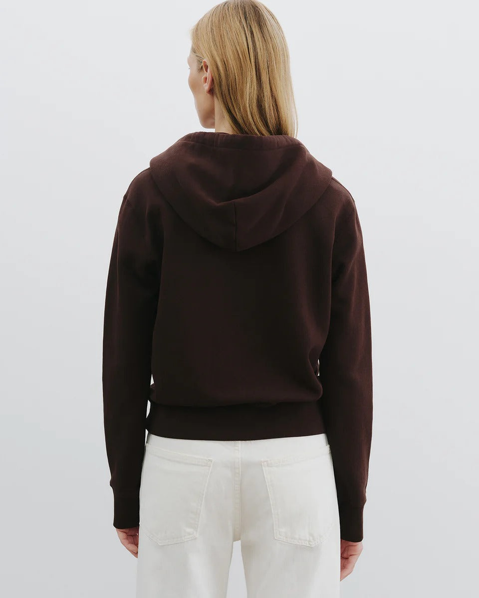 Hoodie Nili Lotan Callie Zip Up Espresso | Podiums Nancy