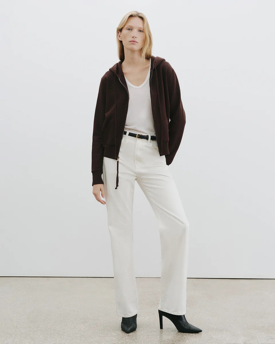 Hoodie Nili Lotan Callie Zip Up Espresso | Podiums Nancy