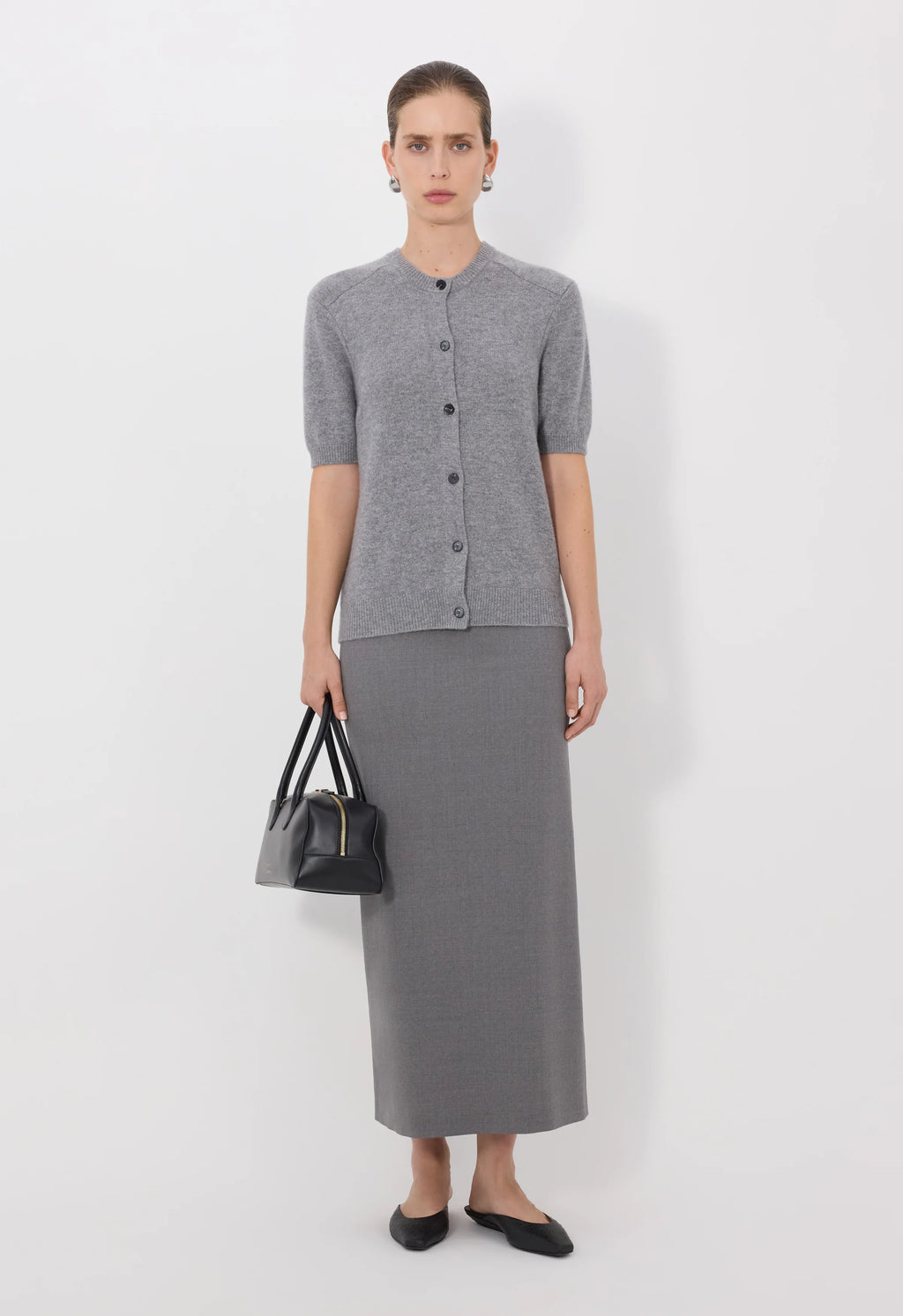 Cardigan Loulou De Saison Jodi Grey Melange