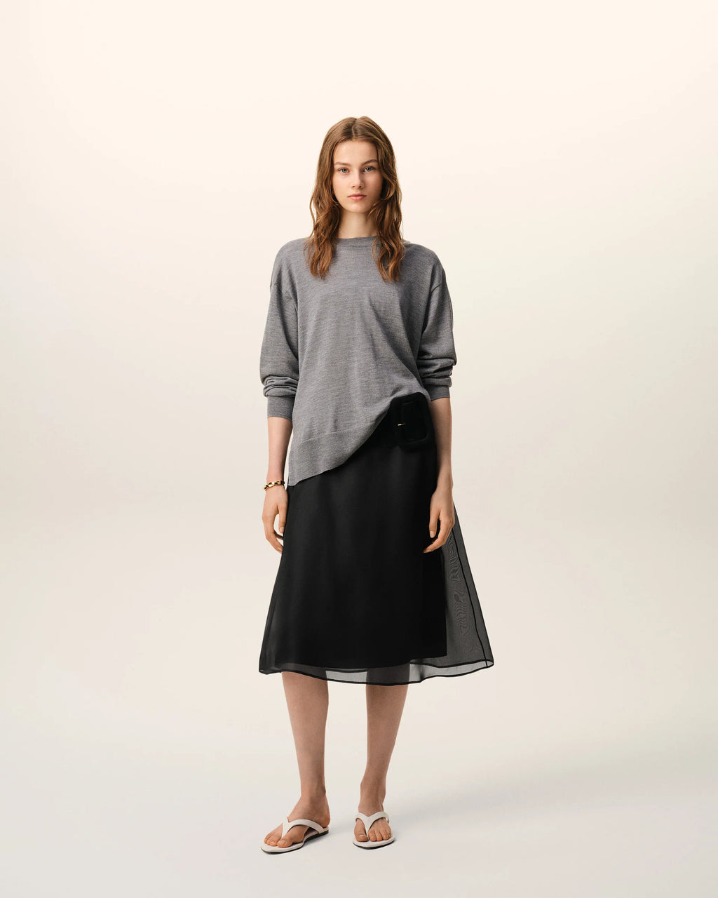 Jupe Ami Paris Sheer Noire | Podiums Nancy