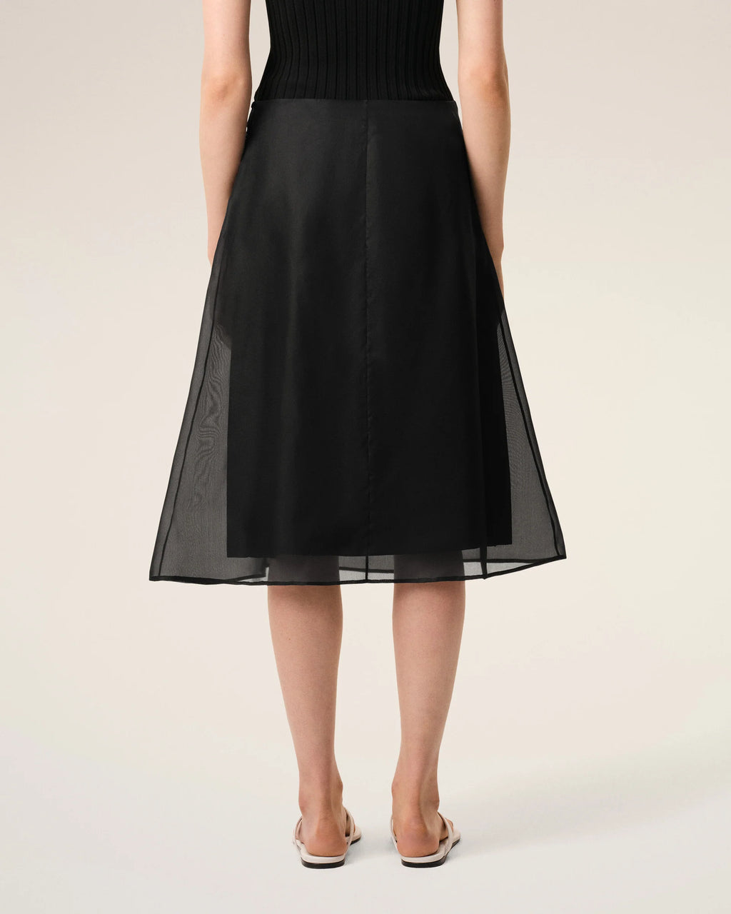Jupe Ami Paris Sheer Noire | Podiums Nancy