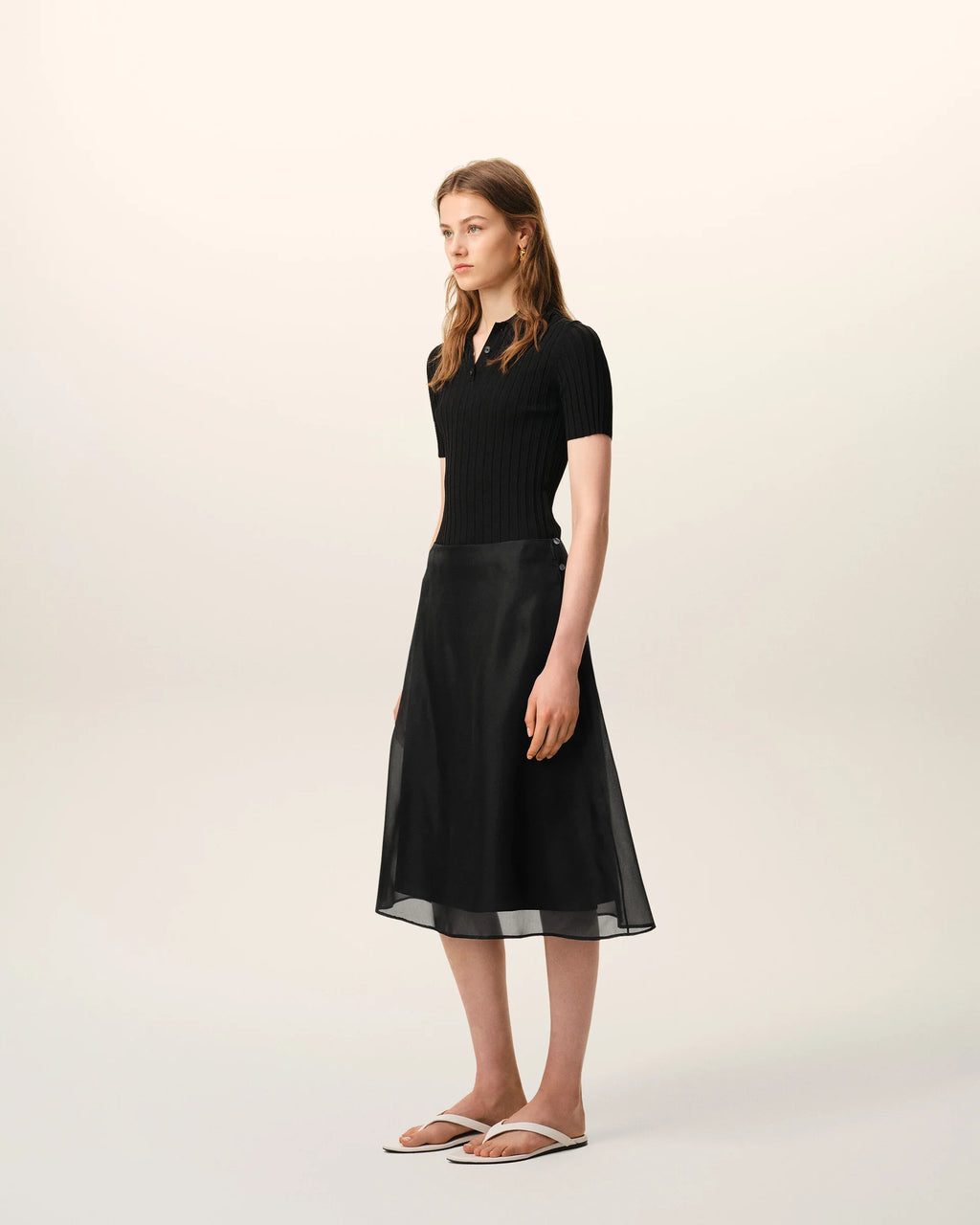 Jupe Ami Paris Sheer Noire | Podiums Nancy