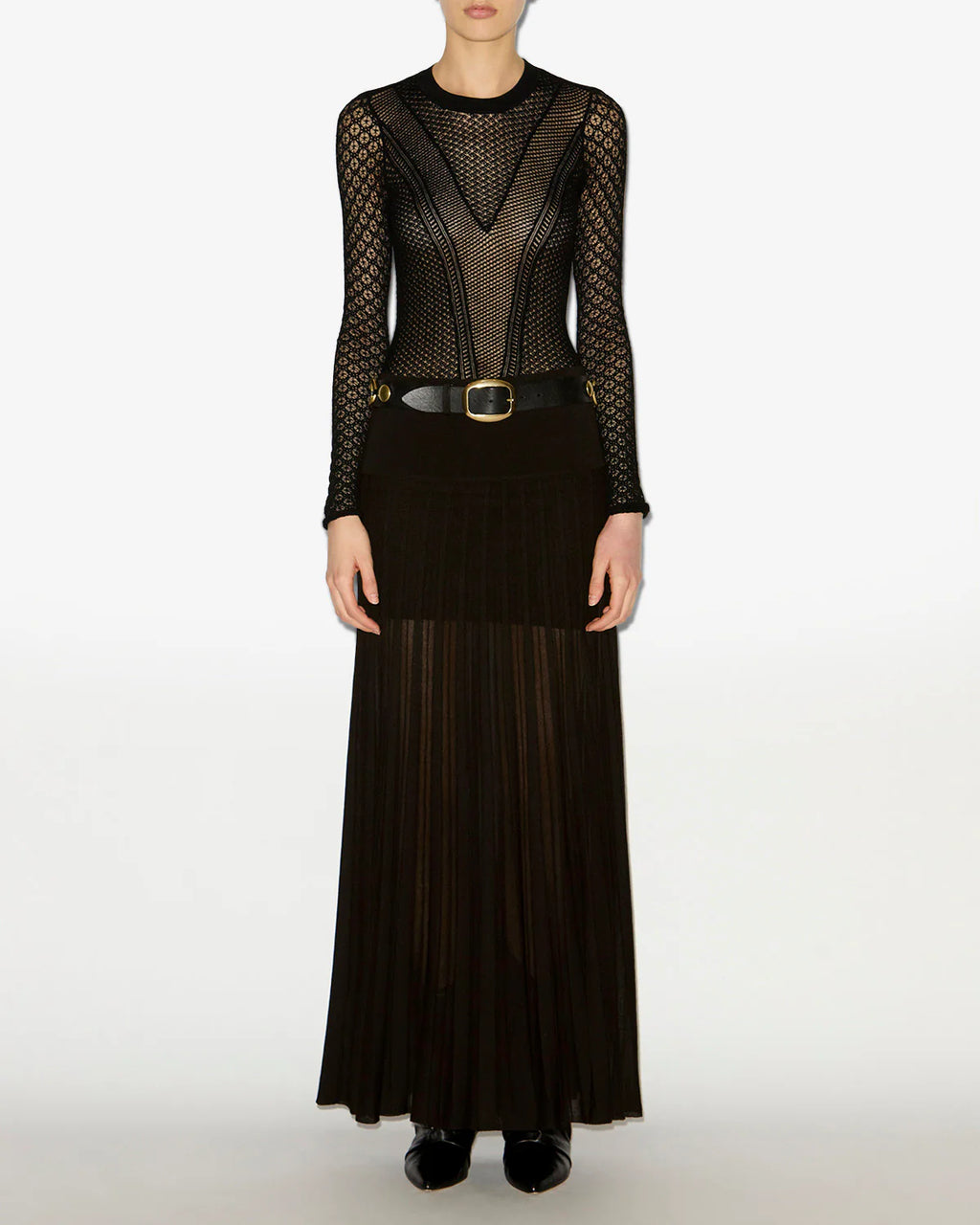 Jupe Isabel Marant Ezra Noire | Podiums Nancy