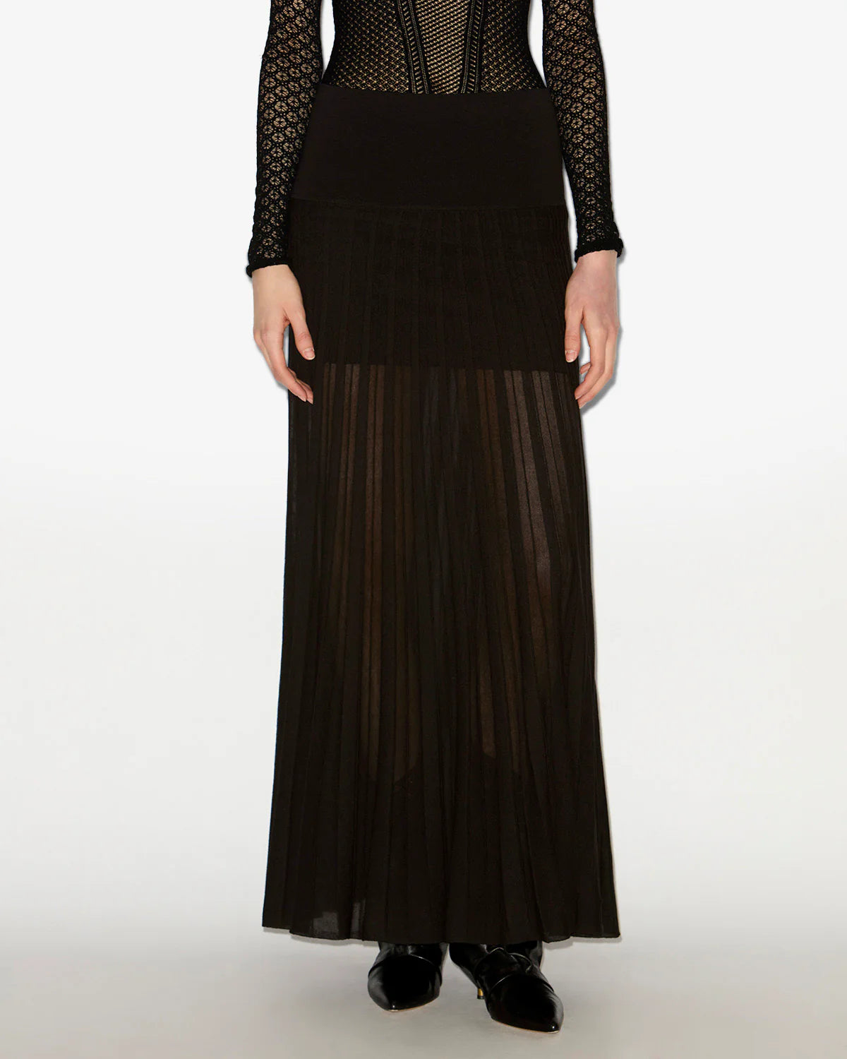 Jupe Isabel Marant Ezra Noire | Podiums Nancy