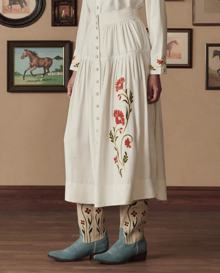 Jupe TheGreat. Western Highland Cream | Podiums Nancy