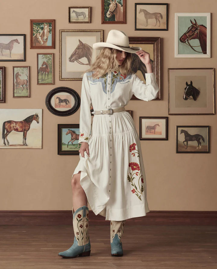 Jupe TheGreat. Western Highland Cream | Podiums Nancy