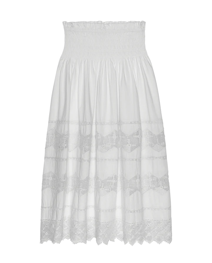Jupe TheGreat. Rosette Crochet Canary Blanche | Podiums