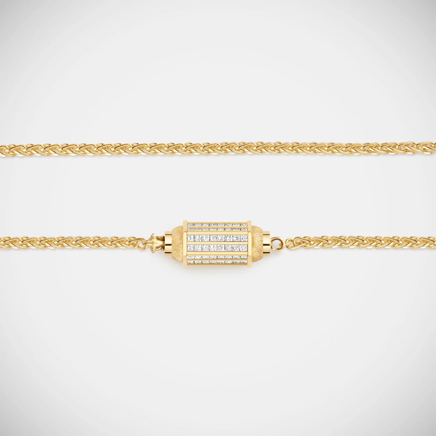 Collier Marie Lichtenberg Micro Locket Coco Pavé Diamants